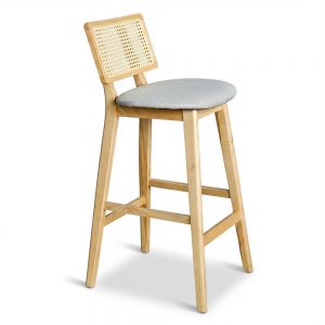 Ghế bar CH301 lưng lưới mây bọc vải gỗ Ash GBSK035