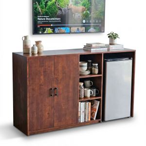 Tủ TV đa năng 160x45x100cm gỗ cao su KTV68036