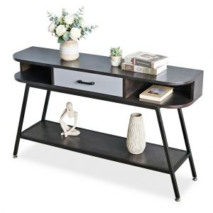 Bàn console 120x30x70cm gỗ cao su CST112