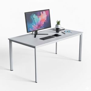 Bàn làm việc 1600x878mm gỗ cao su hệ Oval HBOV053