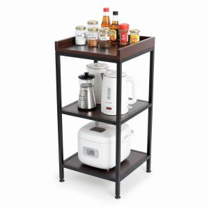 Kệ bếp đa năng 40x40x80cm gỗ cao su KB68090