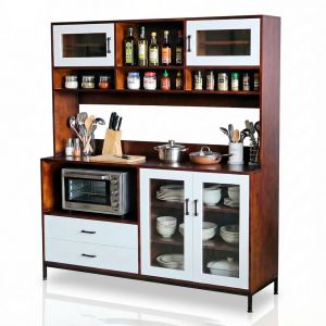 Kệ bếp đa năng 155x45x175cm gỗ cao su KB68087