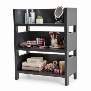 Kệ mỹ phẩm để bàn 40x20x50cm gỗ cao su KMPB001