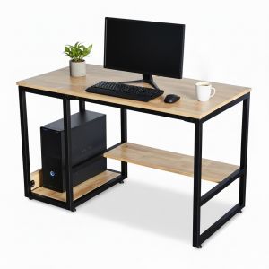 Bàn làm việc có ngăn kệ để CPU 120x60cm gỗ cao su COD68066