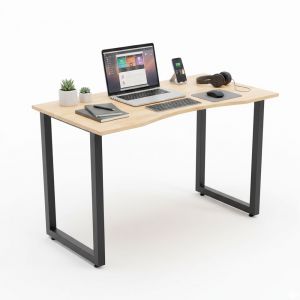 Bàn chân gấp mặt khuyết 120x60cm gỗ cao su SPD68256