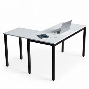 Bàn góc L 140x100cm gỗ cao su hệ UConcept HBUC069