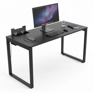 Bàn làm việc có hộp điện 140x60cm gỗ cao su ZD035