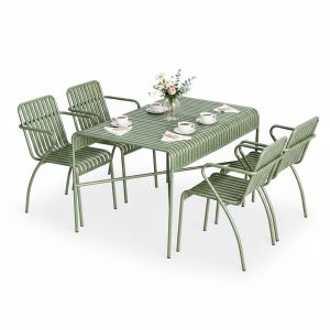 Combo bàn ghế ngoài trời sắt sơn tĩnh điện CBNT021