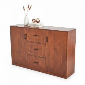 Tủ lưu trữ 160x40x100cm gỗ cao su KTB68249