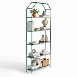 Kệ trang trí 93x25x220cm gỗ cao su KTT68060