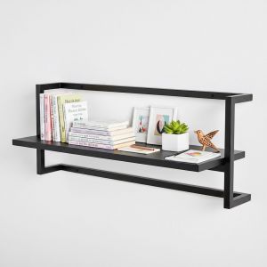 Kệ treo tường 75x25x30cm gỗ cao su KS68360