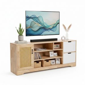 Kệ tủ TV 170x40x81cm gỗ cao su KTV68130