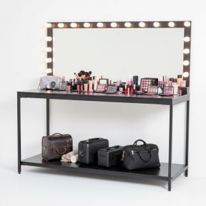 Bàn trang điểm 200x80x186cm gỗ cao su BTD68084