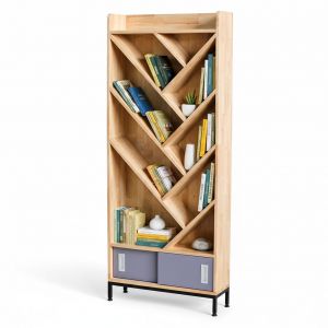 Kệ trang trí hình cây 70x22x170cm gỗ cao su KTT68064