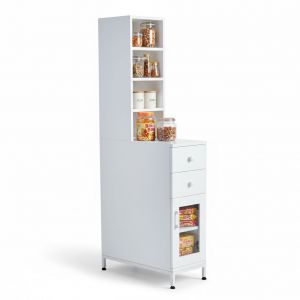 Tủ hông tủ lạnh 30x64x153cm gỗ cao su TBTL004