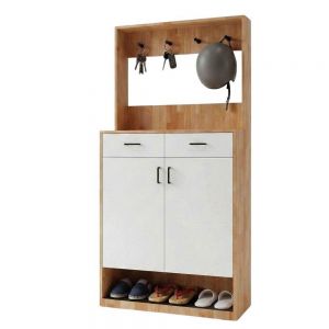 Tủ kệ giày dép 80x35x160cm gỗ cao su KG68117