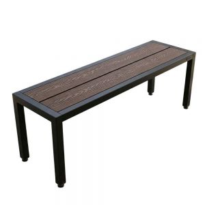 Ghế băng dài 140x37x45cm gỗ nhựa chân sắt GBD074