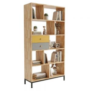 Kệ sách 85x35x170cm gỗ cao su KS68364