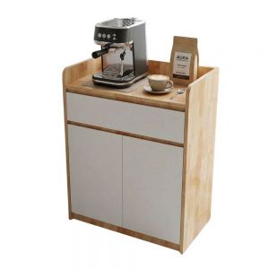 Tủ để máy pha cafe gia đình/văn phòng gỗ cao su KDCF001