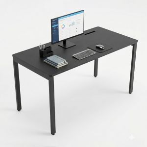 Bàn có hộp điện 140x70cm gỗ cao su ZD038