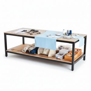 Bàn workshop lắp ráp 240x100x80cm gỗ plywood WSTB004