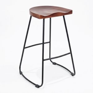 Ghế bar mặt gỗ chân sắt GBSK036