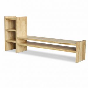 Kệ màn hình máy tính 100x20x43cm gỗ cao su MS68022