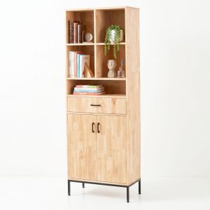 Kệ tủ văn phòng 70x35x195cm gỗ cao su KTT68069