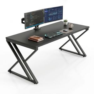 Bàn Gaming 180x80cm gỗ tràm chân chữ X GD68117