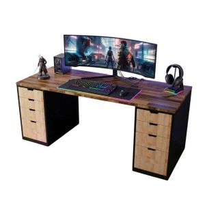 Bàn chân tủ 160x70cm gỗ tự nhiên BD68177