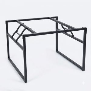 Chân sắt gấp gọn 100x100cm sơn tĩnh điện CHB68115