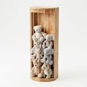 "Chuồng" thú nhồi bông 50x35x140cm gỗ cao su TREM001