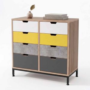 Kệ trang trí 80x40x71cm gỗ plywood chân sắt KTT68079