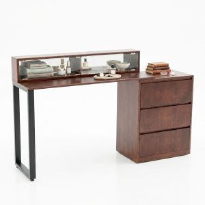 Bàn kết hợp tủ gỗ cao su BTD68085