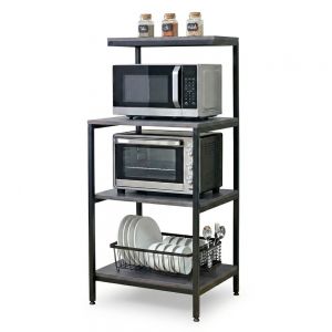 Kệ lò vi sóng 60x50x132cm gỗ cao su KB68102