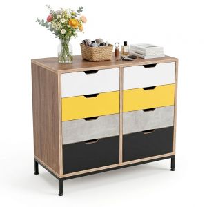 Tủ trang trí 80x40x71cm gỗ plywood chân sắt KTT68079