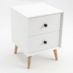 Tủ đầu giường 40x40x50cm gỗ cao su TDG68075
