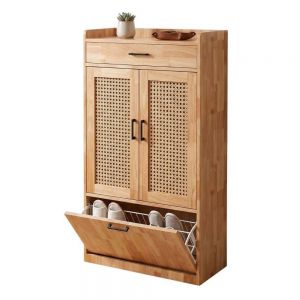 Tủ giày 70x35x130cm gỗ cao su KG68125