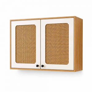 Tủ bếp trên 2 cánh 80x35x75cm gỗ cao su TBT021