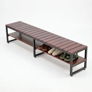 Ghế băng dài 200x40x45cm gỗ cao su GBD078