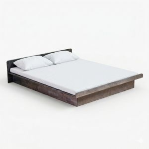 Giường ngủ 150x180cm gỗ cao su GN68075