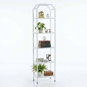 Kệ trang trí 46x28x180cm gỗ cao su KTT68084