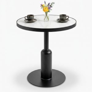 Bàn cafe tròn 60cm mặt ceramic CFD68292