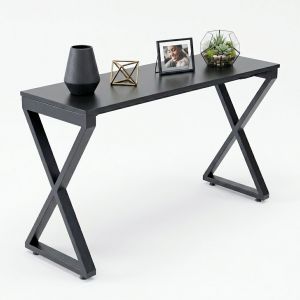 Bàn console 120x40x70cm chân chữ X gỗ cao su TT68375