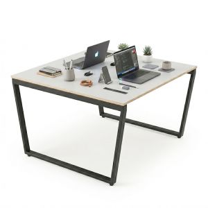 Bàn cụm 2 người 120x120cm gỗ plywood màu HBTC054