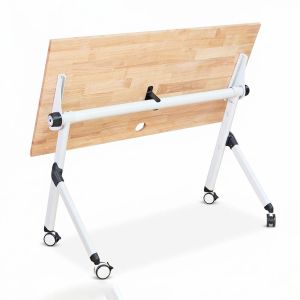 Bàn đào tạo gấp gọn 120x60cm gỗ cao su SPD68262