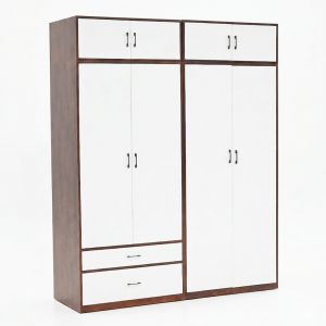 Hệ tủ quần áo 180x60x220cm gỗ cao su TQA68103