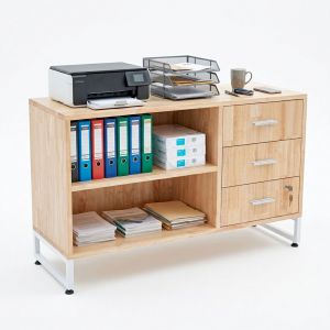 Tủ hồ sơ thấp 100x40x60cm gỗ cao su TCN68100