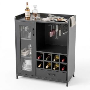 Tủ rượu 80x40x95cm gỗ cao su KR68007