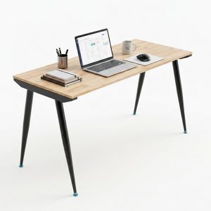 Bàn làm việc 140x60cm gỗ cao su hệ CONE HBCO085